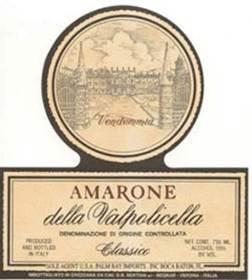 Vintage Amarone Wine Tasting back to 1964 Saturday, July 25th 7:30pm and all the Amarone in the store on SALE!!